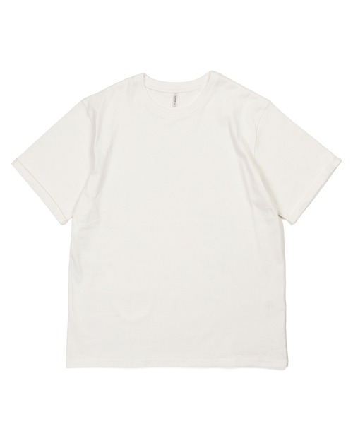 The DUFFER of ST.GEORGE(ザダファーオブセントジョージ)の「8oz HEAVY WEIGHT COTTON ROLL-UP SLEEVE TEE:セットアップ対応 ヘビーウェイト ロールアップTシャツ / 厚手Tシャツ / こなれ感 / レギュラーフィット(Tシャツ/カットソー・メンズ・オフホワイト/スミクロ/ベージュ/ネイビー・X-LARGE/LARGE/MEDIUM/SMALL)」の12枚目の写真