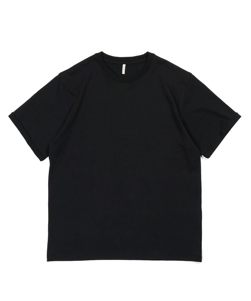 The DUFFER of ST.GEORGE(ザダファーオブセントジョージ)の「8oz HEAVY WEIGHT COTTON ROLL-UP SLEEVE TEE:セットアップ対応 ヘビーウェイト ロールアップTシャツ / 厚手Tシャツ / こなれ感 / レギュラーフィット(Tシャツ/カットソー・メンズ・オフホワイト/スミクロ/ベージュ/ネイビー・X-LARGE/LARGE/MEDIUM/SMALL)」の13枚目の写真