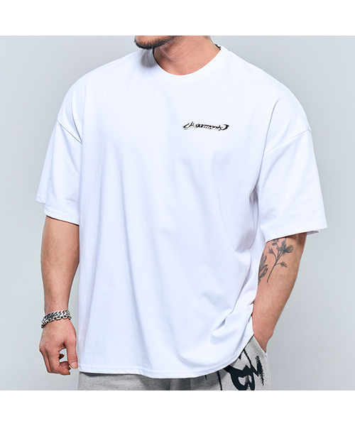 PHYSICAL GARMENTS（フィジカルガーメンツ）の「P2502 コットンメッシュ ワイルドジャイアント 半袖 [3COLOR]（Tシャツ/カットソー・メンズ・ブラック/ホワイト/チャコール・MEDIUM/LARGE/X-LARGE/XX-LARGE）」の2枚目の写真