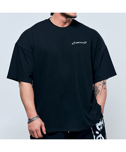 PHYSICAL GARMENTS（フィジカルガーメンツ）の「P2502 コットンメッシュ ワイルドジャイアント 半袖 [3COLOR]（Tシャツ/カットソー・メンズ・ブラック/ホワイト/チャコール・MEDIUM/LARGE/X-LARGE/XX-LARGE）」の3枚目の写真