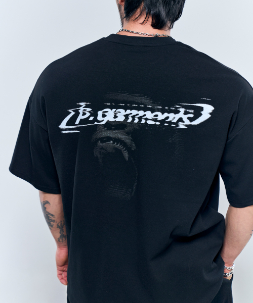 PHYSICAL GARMENTS（フィジカルガーメンツ）の「P2502 コットンメッシュ ワイルドジャイアント 半袖 [3COLOR]（Tシャツ/カットソー・メンズ・ブラック/ホワイト/チャコール・MEDIUM/LARGE/X-LARGE/XX-LARGE）」の7枚目の写真
