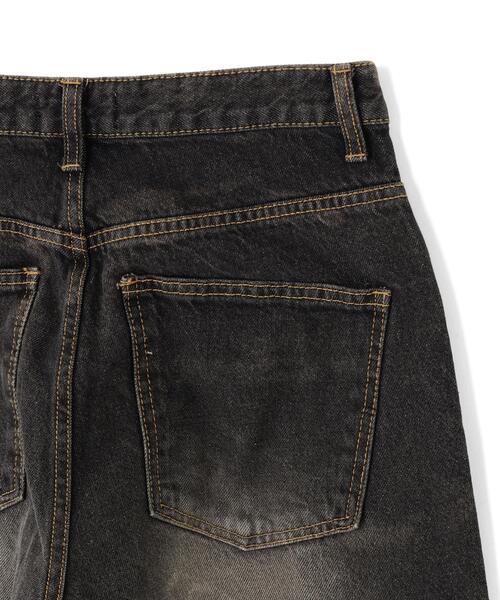 SIS(エスアイエス)の「SIS/エスアイエス/Washed Wide Denim Pants(デニムパンツ・レディース・ブラック・S/M)」の6枚目の写真