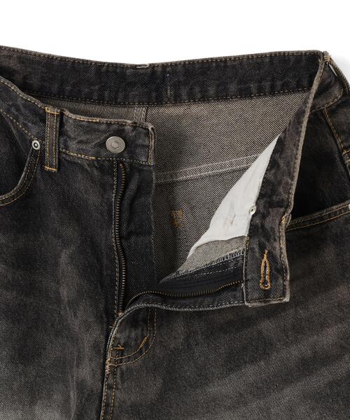SIS(エスアイエス)の「SIS/エスアイエス/Washed Wide Denim Pants(デニムパンツ・レディース・ブラック・S/M)」の5枚目の写真