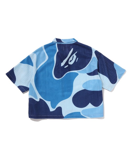 A BATHING APE（アベイシングエイプ）の「MEGA ABC CAMO OPEN COLLAR SHIRT（シャツ/ブラウス・レディース・グリーン/ブルー/ピンク・MEDIUM/SMALL）」の5枚目の写真