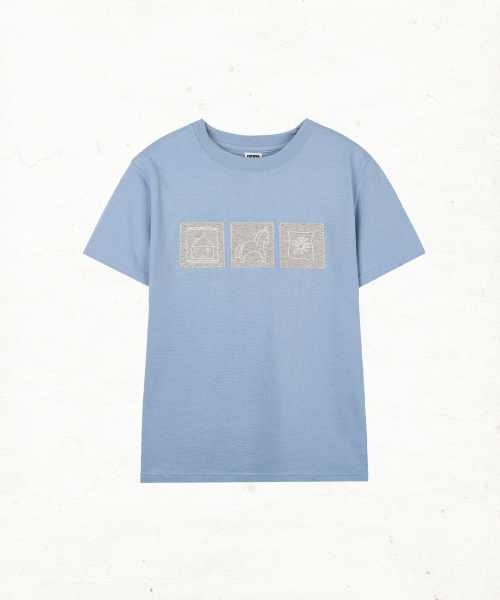 DANDEL(ダンデル)の「DD horse gallery tee (SKY BLUE)(Tシャツ/カットソー・レディース・その他・2/1)」の1枚目の写真