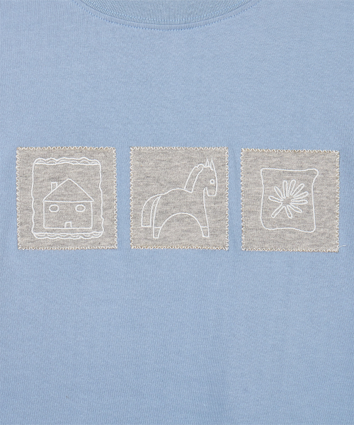 DANDEL(ダンデル)の「DD horse gallery tee (SKY BLUE)(Tシャツ/カットソー・レディース・その他・2/1)」の3枚目の写真