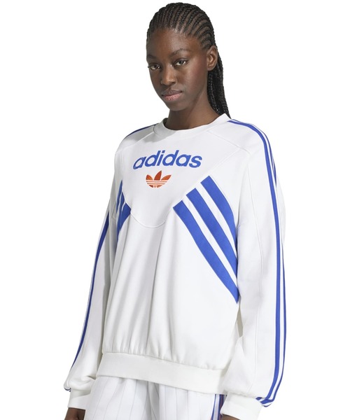adidas GARMENT WASHED GRAPHIC CREW / アディダス ガーメント