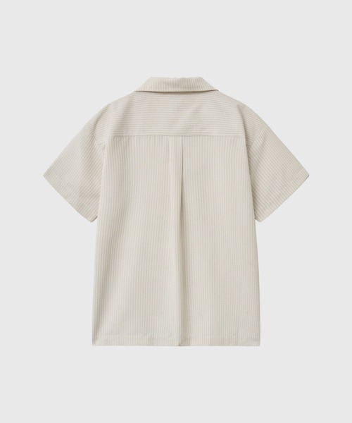 GENERAL IDEA(ジェネラルアイデア)の「【GENERAL IDEA】シアサッカーカラーハーフシャツ / SEERSUCKER HALF SLEEVE SHIRT(シャツ/ブラウス・レディース・ベージュ/ホワイト・L/M/S)」の16枚目の写真