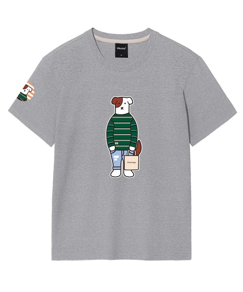 OKSTAR(オクスター)の「カジュアルブロドックバンファルティ(Tシャツ/カットソー・レディース・ホワイト/ブラック/ネイビー/グレー/ダークグリーン/ベージュ/ダークブルー/クリーム/ライトグレー/ライトベージュ/ダークグレー/カーキ・SMALL/MEDIUM/LARGE/X-LARGE/2XL/3XL/4XL)」の4枚目の写真