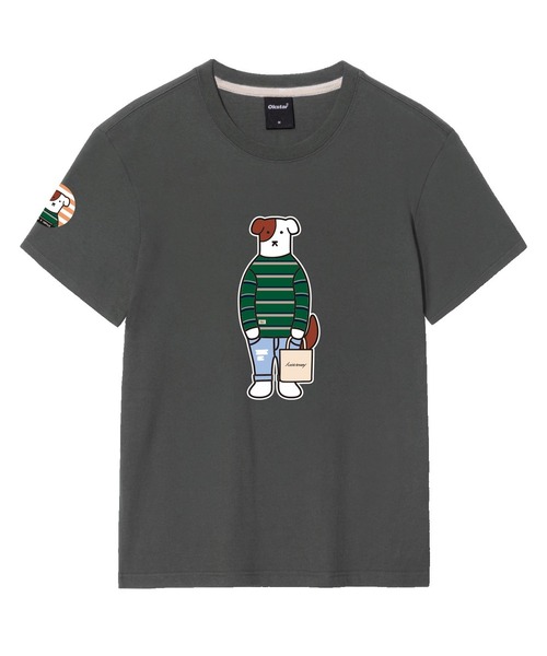 OKSTAR(オクスター)の「カジュアルブロドックバンファルティ(Tシャツ/カットソー・レディース・ホワイト/ブラック/ネイビー/グレー/ダークグリーン/ベージュ/ダークブルー/クリーム/ライトグレー/ライトベージュ/ダークグレー/カーキ・SMALL/MEDIUM/LARGE/X-LARGE/2XL/3XL/4XL)」の5枚目の写真