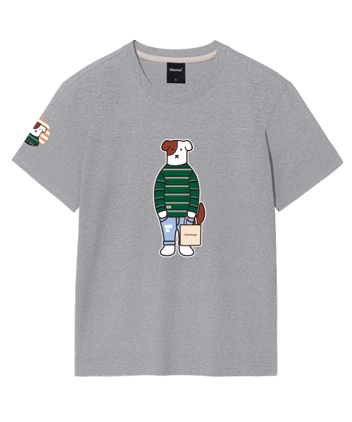 OKSTAR(オクスター)の「カジュアルブロドックバンファルティ(Tシャツ/カットソー・レディース・ホワイト/ブラック/ネイビー/グレー/ダークグリーン/ベージュ/ダークブルー/クリーム/ライトグレー/ライトベージュ/ダークグレー/カーキ・SMALL/MEDIUM/LARGE/X-LARGE/2XL/3XL/4XL)」の17枚目の写真