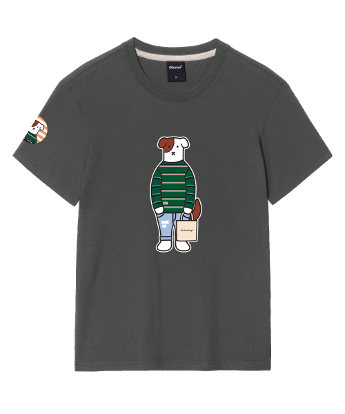 OKSTAR(オクスター)の「カジュアルブロドックバンファルティ(Tシャツ/カットソー・レディース・ホワイト/ブラック/ネイビー/グレー/ダークグリーン/ベージュ/ダークブルー/クリーム/ライトグレー/ライトベージュ/ダークグレー/カーキ・SMALL/MEDIUM/LARGE/X-LARGE/2XL/3XL/4XL)」の20枚目の写真