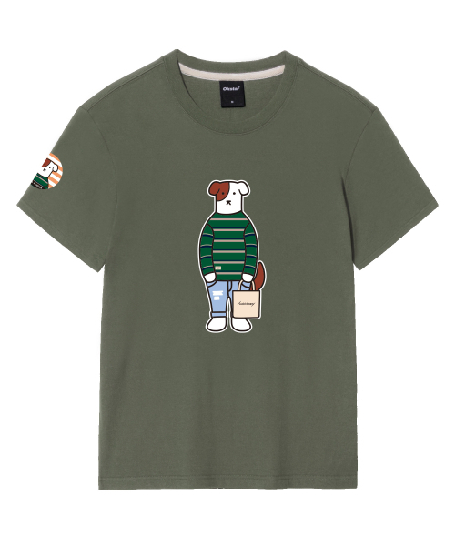 OKSTAR(オクスター)の「カジュアルブロドックバンファルティ(Tシャツ/カットソー・レディース・ホワイト/ブラック/ネイビー/グレー/ダークグリーン/ベージュ/ダークブルー/クリーム/ライトグレー/ライトベージュ/ダークグレー/カーキ・SMALL/MEDIUM/LARGE/X-LARGE/2XL/3XL/4XL)」の21枚目の写真