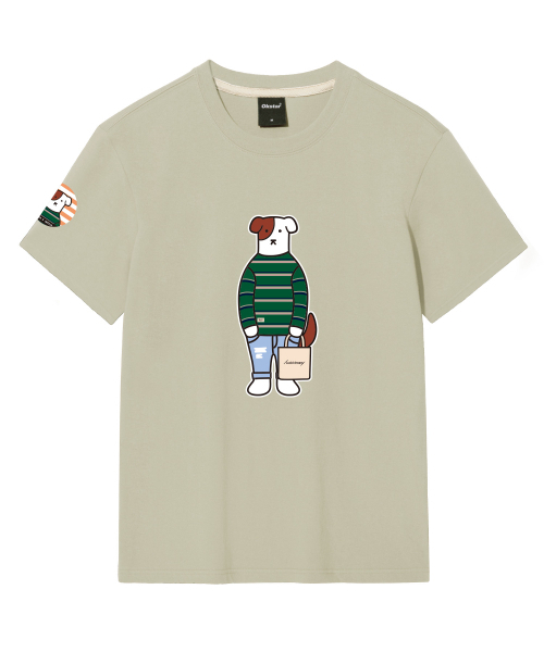 OKSTAR(オクスター)の「カジュアルブロドックバンファルティ(Tシャツ/カットソー・レディース・ホワイト/ブラック/ネイビー/グレー/ダークグリーン/ベージュ/ダークブルー/クリーム/ライトグレー/ライトベージュ/ダークグレー/カーキ・SMALL/MEDIUM/LARGE/X-LARGE/2XL/3XL/4XL)」の22枚目の写真