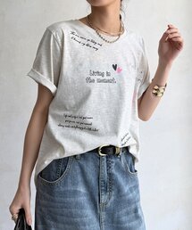 【WEB限定】レタリングプリント半袖TEE