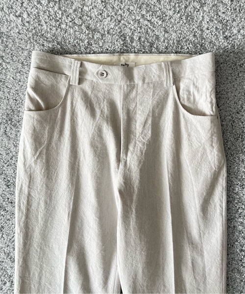 saby(サバイ)の「【EXCLUSIVE】saby The wide flare trouser(スラックス・メンズ・ライトブラウン/キナリ・1/2)」の12枚目の写真