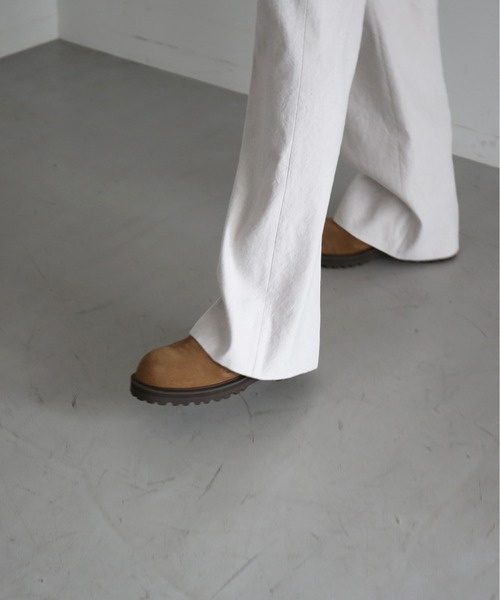 saby(サバイ)の「【EXCLUSIVE】saby The wide flare trouser(スラックス・メンズ・ライトブラウン/キナリ・1/2)」の8枚目の写真