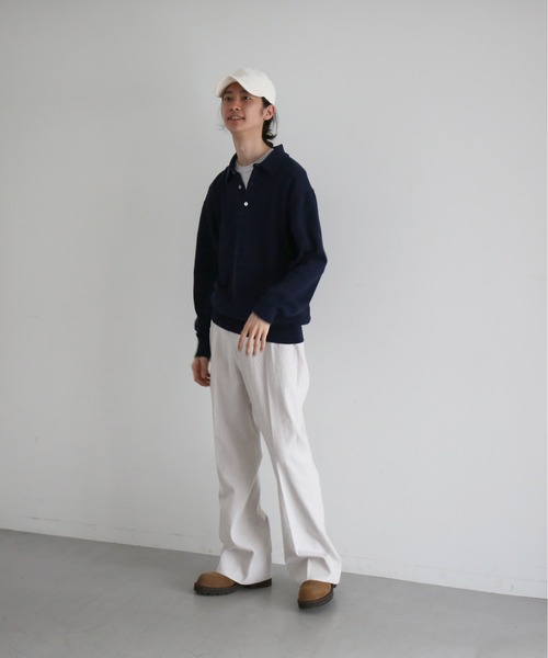 saby(サバイ)の「【EXCLUSIVE】saby The wide flare trouser(スラックス・メンズ・ライトブラウン/キナリ・1/2)」の4枚目の写真