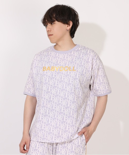 BABYDOLL(ベビードール)の「親子お揃い 1stモノグラムTシャツ 1793A (ボトムス別売)(Tシャツ/カットソー・メンズ・アッシュグレー/ネイビー・ユニセックスM/ユニセックスL/ユニセックスXL/ユニセックスS)」の6枚目の写真