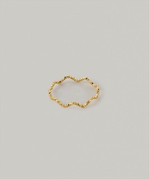 【汗や水に強い】〈ステンレス〉12号グリッターウェーブリング