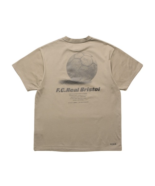F.C.Real Bristol(エフシーレアルブリストル)の「SPIRIT TEE(Tシャツ/カットソー・メンズ・ホワイト/ブラック/グレイッシュベージュ・LARGE/X-LARGE/SMALL/MEDIUM/XX-LARGE)」の1枚目の写真