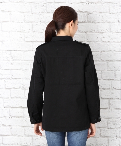 LEPSIM(レプシィム)の「ミリタリーブルゾン 708371(ブルゾン・レディース・カモフラージュ/ブラック/カーキ・LARGE/MEDIUM)」の11枚目の写真