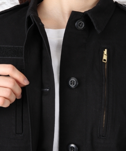 LEPSIM(レプシィム)の「ミリタリーブルゾン 708371(ブルゾン・レディース・カモフラージュ/ブラック/カーキ・LARGE/MEDIUM)」の13枚目の写真