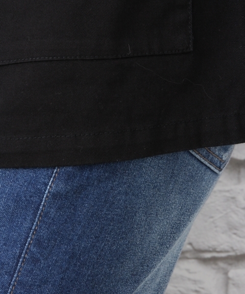 LEPSIM(レプシィム)の「ミリタリーブルゾン 708371(ブルゾン・レディース・カモフラージュ/ブラック/カーキ・LARGE/MEDIUM)」の7枚目の写真