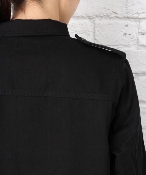 LEPSIM(レプシィム)の「ミリタリーブルゾン 708371(ブルゾン・レディース・カモフラージュ/ブラック/カーキ・LARGE/MEDIUM)」の8枚目の写真