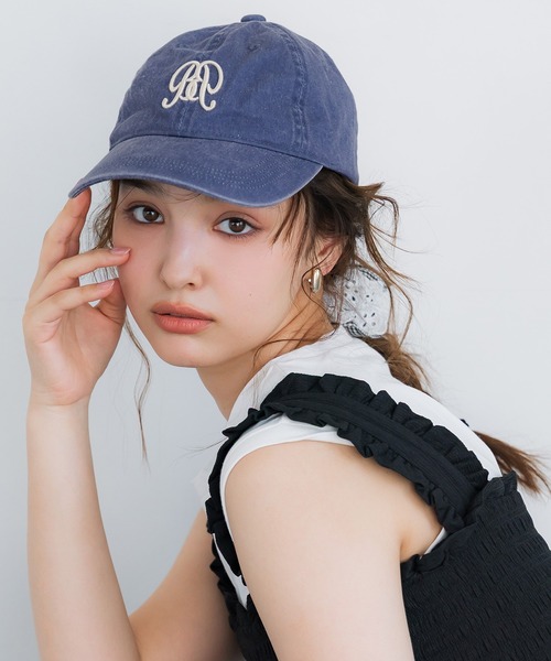 coca(coca)(コカ)の「エンブレム刺繍ウォッシュキャップ(キャップ・レディース・ブラック/ネイビー・ONE SIZE)」の5枚目の写真