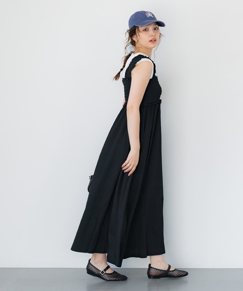 coca(coca)(コカ)の「エンブレム刺繍ウォッシュキャップ(キャップ・レディース・ブラック/ネイビー・ONE SIZE)」の6枚目の写真