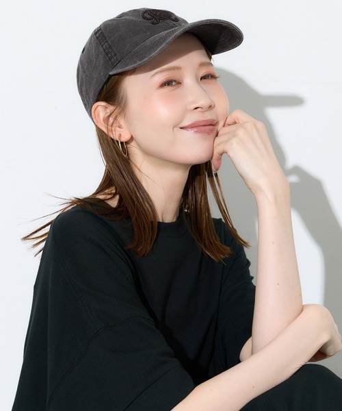 coca(coca)(コカ)の「エンブレム刺繍ウォッシュキャップ(キャップ・レディース・ブラック/ネイビー・ONE SIZE)」の12枚目の写真