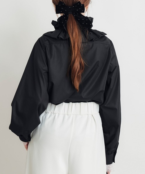 PICCIN（ピッチン）の「エリザベスブラウス（シャツ/ブラウス・レディース・ブラック/オフホワイト・M）」の10枚目の写真