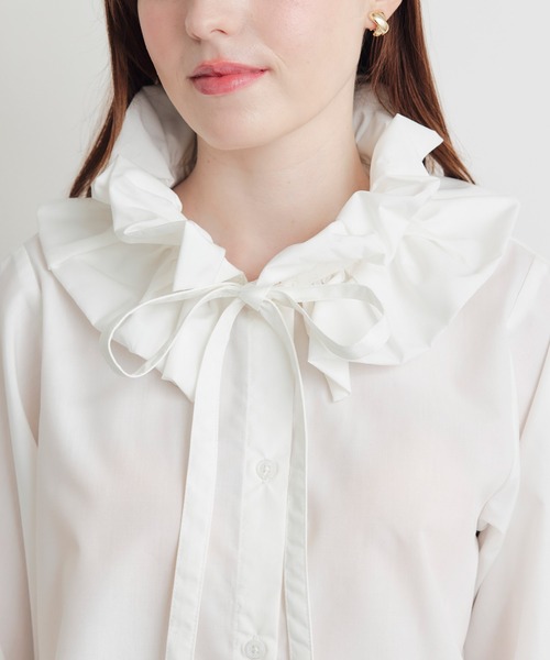 PICCIN（ピッチン）の「エリザベスブラウス（シャツ/ブラウス・レディース・ブラック/オフホワイト・M）」の15枚目の写真