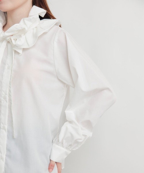 PICCIN（ピッチン）の「エリザベスブラウス（シャツ/ブラウス・レディース・ブラック/オフホワイト・M）」の17枚目の写真