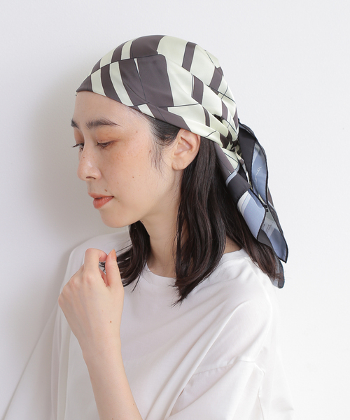 JOURNAL STANDARD(ジャーナルスタンダード)の「別注pinkpepperベッチュウキカスカーフ(バンダナ/スカーフ・レディース・ブラック系その他/レッド・FREE)」の10枚目の写真