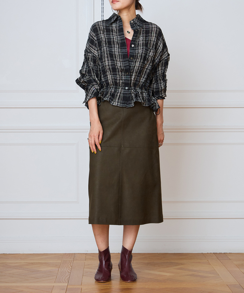 IENA LA BOUCLE(イエナラブークル)の「IENA LA BOUCLE キャッチワッシャーチェックシャツ(シャツ/ブラウス・レディース・ブラックミックス・FREE)」の19枚目の写真