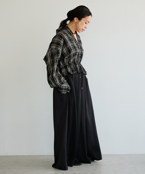 IENA LA BOUCLE(イエナラブークル)の「IENA LA BOUCLE キャッチワッシャーチェックシャツ(シャツ/ブラウス・レディース・ブラックミックス・FREE)」の17枚目の写真