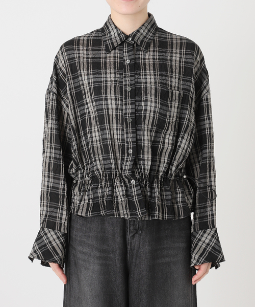 IENA LA BOUCLE(イエナラブークル)の「IENA LA BOUCLE キャッチワッシャーチェックシャツ(シャツ/ブラウス・レディース・ブラックミックス・FREE)」の18枚目の写真