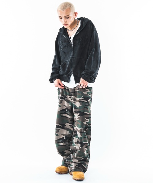 SHORT ROUND(ショートラウンド)の「SHORT ROUND/【26年春夏新作】ライトスウェットフェザーモチーフパンツ(スウェットパンツ・メンズ・ブラック/グレー/その他1・LARGE/MEDIUM)」の20枚目の写真