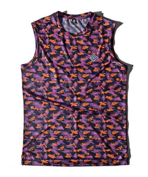 ELDORESO(エルドレッソ)の「Ndereba Sleeveless / ヌデレバスリーブレス(Tシャツ/カットソー・メンズ・パープル・SMALL)」の1枚目の写真