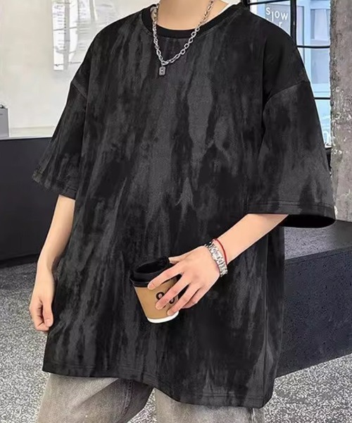 KELVIN（ケルヴァン）の「Marble Wash Tee マーブルウォッシュTシャツ（Tシャツ/カットソー・メンズ・ホワイト/ブラック・MEDIUM/LARGE）」の5枚目の写真