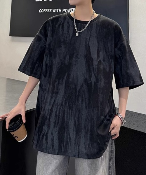 KELVIN（ケルヴァン）の「Marble Wash Tee マーブルウォッシュTシャツ（Tシャツ/カットソー・メンズ・ホワイト/ブラック・MEDIUM/LARGE）」の9枚目の写真