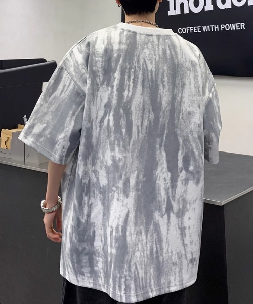 KELVIN（ケルヴァン）の「Marble Wash Tee マーブルウォッシュTシャツ（Tシャツ/カットソー・メンズ・ホワイト/ブラック・MEDIUM/LARGE）」の16枚目の写真