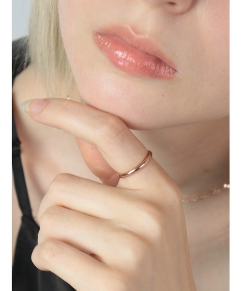 Bilan(ビラン)の「( 金属アレルギー軽減 サージカルステンレス ) スリムグロウシンプルリング / 【BILAN】 Slim Glow Simple Ring(リング・レディース・ピンクゴールド/ゴールド・14号/16号/11号)」の6枚目の写真
