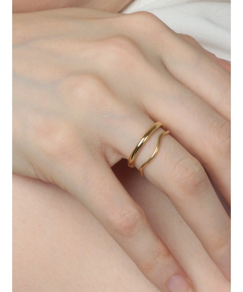 Bilan(ビラン)の「( 金属アレルギー軽減 サージカルステンレス ) スリムグロウシンプルリング / 【BILAN】 Slim Glow Simple Ring(リング・レディース・ピンクゴールド/ゴールド・14号/16号/11号)」の3枚目の写真