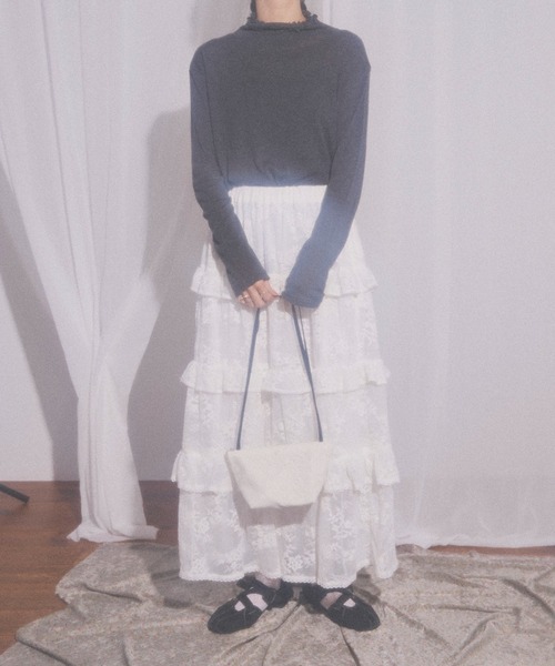 didizizi(ディディジジ)の「cosmetic bag(ショルダーバッグ・レディース・ブラック/アイボリー・FREE)」の3枚目の写真