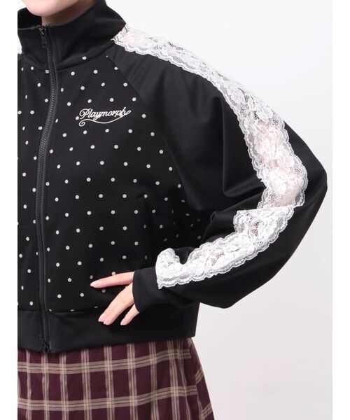 jouetie（ジュエティ）の「ドットトラックジャケット（Tシャツ/カットソー・レディース・アイボリー/ブラック・FREE）」の14枚目の写真