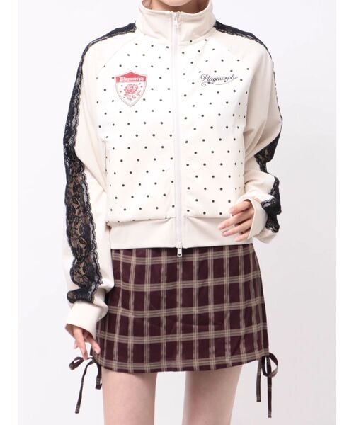 jouetie（ジュエティ）の「ドットトラックジャケット（Tシャツ/カットソー・レディース・アイボリー/ブラック・FREE）」の22枚目の写真