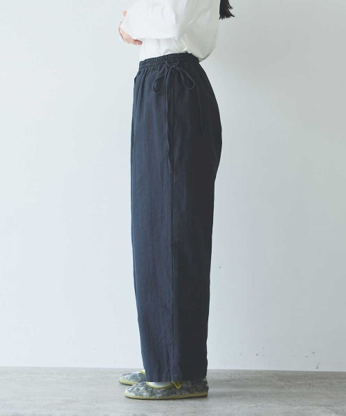 yuni(ユニ )の「Cotton uncut コールdrawstrings pants(その他パンツ・レディース・ネイビー/ホワイト・FREE)」の17枚目の写真